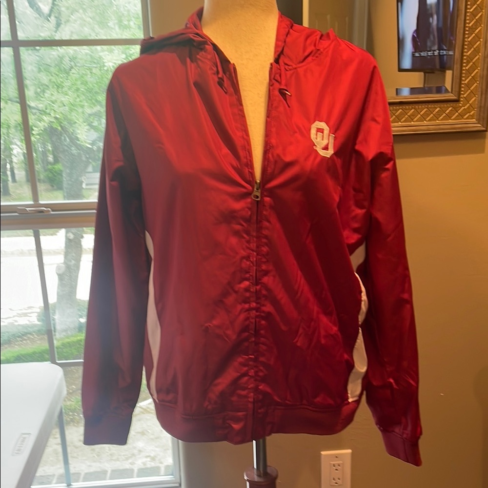 Women's Red Zip-Up Jacket